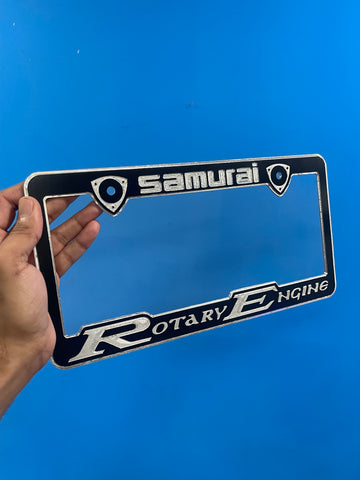 Samurai Rotary License Plate Frame