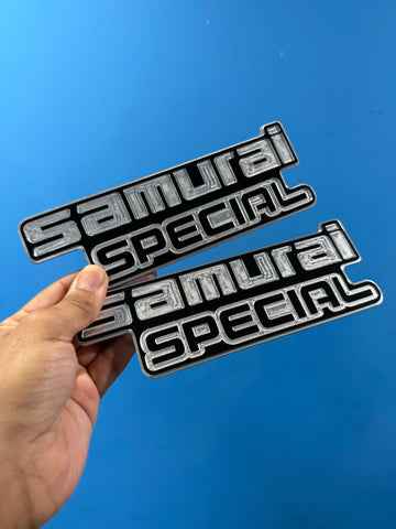 Suzuki Special Samurai Fender Emblems Pair OEM Style