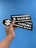 Suzuki Special Samurai A-Pillar Logo Plates Pair + Grille