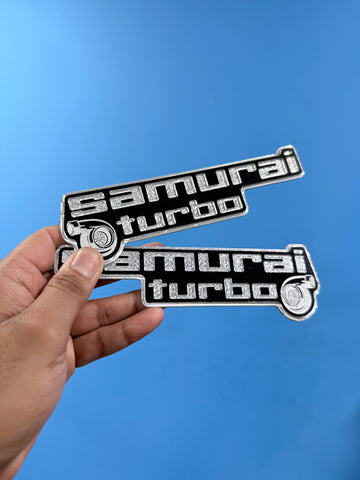 Samurai Turbo Custom Fender Emblems