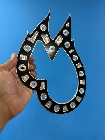 3” and 1.75” Teardrop Flame Dual Exhaust Trim Ring