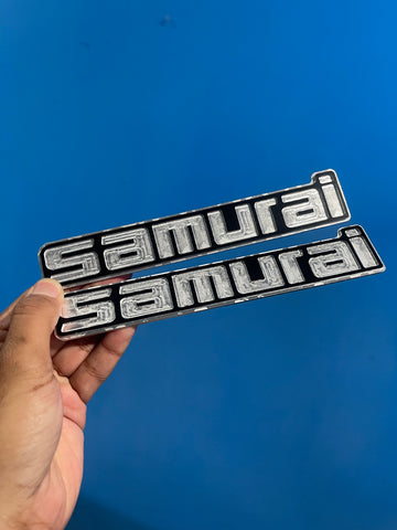 Samurai Fender Emblems Pair OEM Style